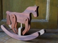 wooden toy rocking horse